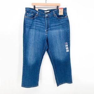 NWT Levi’s Wedgie Straight Jeans Button Fly Size 22W